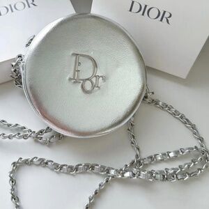 DIOR GWP SILVER ROUND CROSSBODY